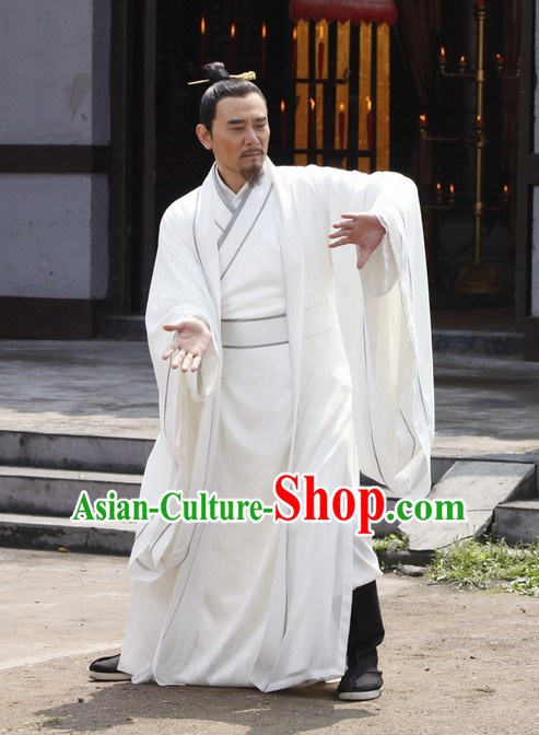 White Taoist Clothes for Men