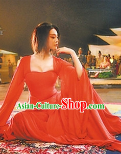 Chinese Classic Red Han Fu Outfit for Women