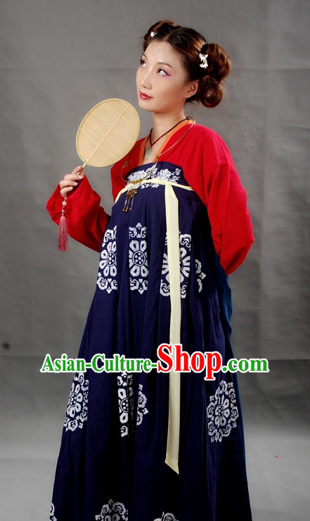 Chinese Female Tang Dynasty Hanfu Costume Ancient Costume Traditional Clothing Traditiional Dress Clothing online