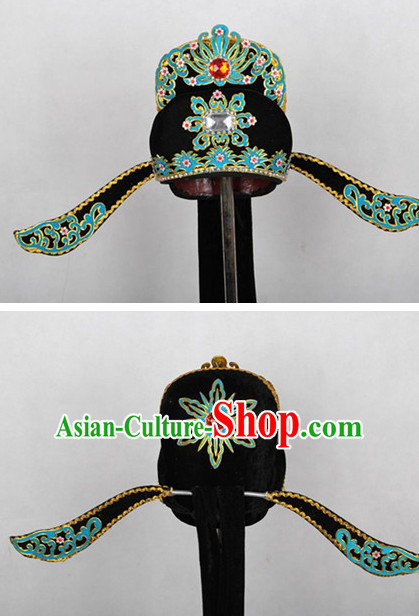 Chinese Hsiao Sheng Opera Headwear Headpieces Official Hat
