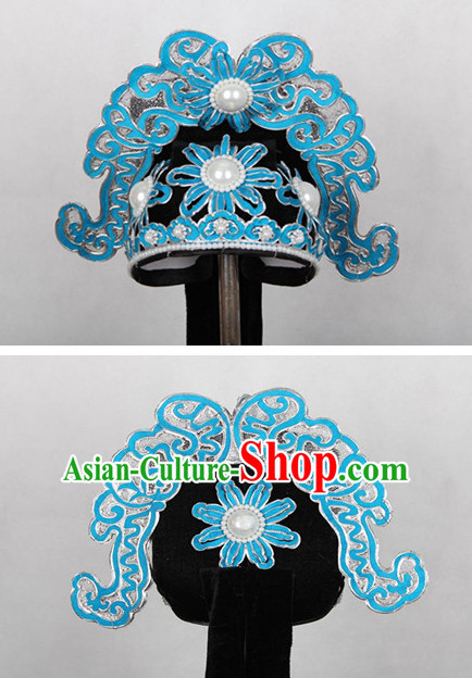 Chinese Hsiao Sheng Opera Headwear Headpieces Official Hat for Men