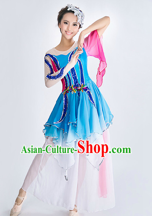Chinese Classic Competition Dance Costume Group Dancing Costumes for Women