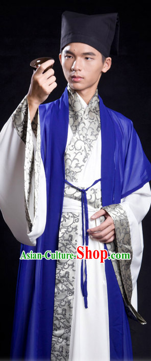 Han Chinese Costume and Hat for Men