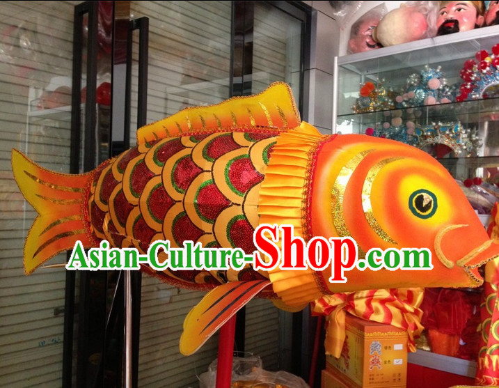 Chinese New Year Festival Celebration Super Big LED Lights Holding Fish Carp Parade Props