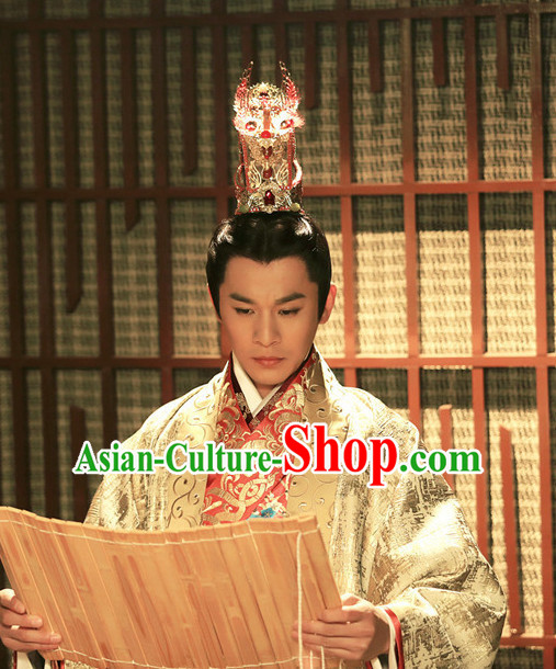 Chinese Ancient Stage Performance Prince Hat Headdress