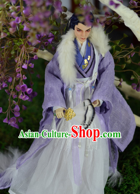 Ancient Han Chinese Prince Emperor Clothing Complete Set for Men Boys Adults Kids