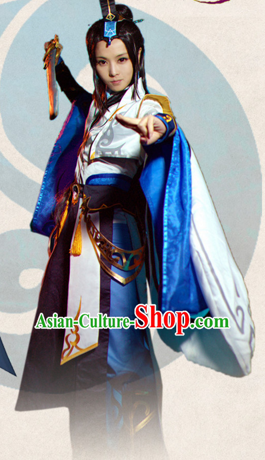 Ancient Chinese Princess Style Cosplay Costumes Clothes Complete Set for Women