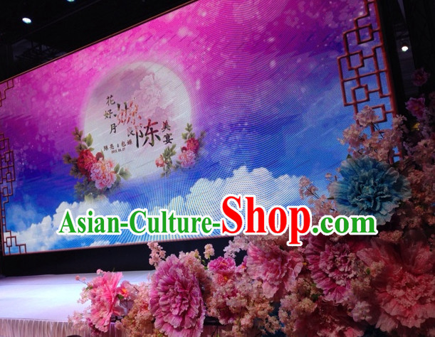 Beautiful Peony Flower Stage Decoration Props