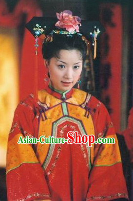 Qing Dynasty Palace Lady Hair Jewelry Set