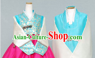South Korean Style Couple Embroidered Clothing Traditional Korean Dress Traditional National Costume