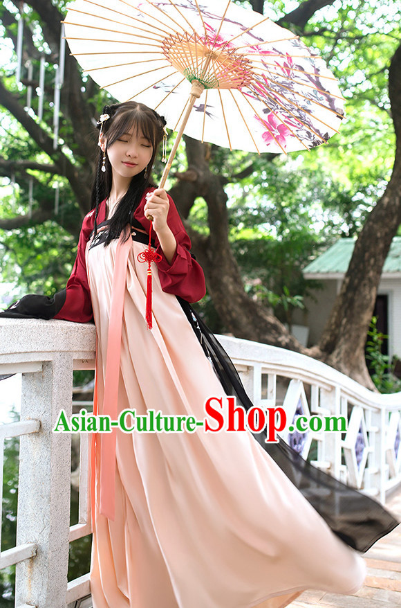 Hanfu Clothing Custom Traditional Chinese Hanfu Dreses Han Clothing Hanzhuang Historical Dress and Accessories Complete Set