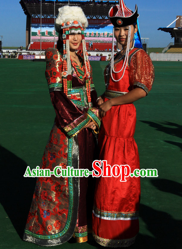 Ancient Mongolian Clothing Traditional Mongolian Clothing Folk Garment for Women
