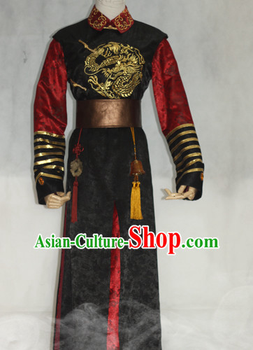 Ancient Prince Hanfu Hanzhuang Han Fu Han Clothing Traditional Chinese Dress National Costume Complete Set for Men or Boys