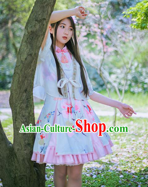 Traditional Classic Chinese Elegant Women Costume Improved Hanfu Coat, Restoring Ancient Princess Embroidery Blouse for Women