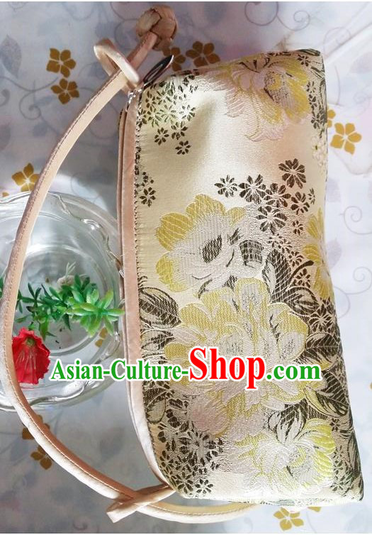 Purse Women Handbag Chinese Traditional Style Rectangle Min Guo Lady Stage Play Property