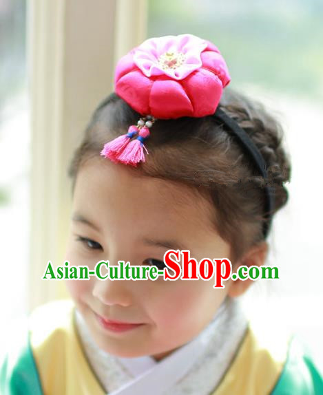 Traditional Korean Hair Accessories Tassel Hair Clasp, Asian Korean Fashion Headwear Headband for Kids