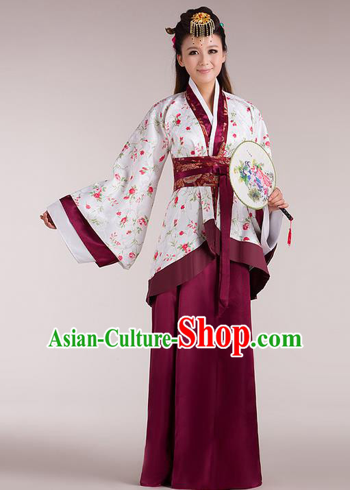 Traditional Ancient Chinese Imperial Emperess Costume, Chinese Han Dynasty Wedding Dress, Cosplay Chinese Peri Imperial Princess Tailing Clothing Hanfu for Women