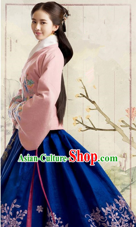Traditional Ancient Chinese Imperial Emperess Costume, Chinese Ming Dynasty Young Lady Dress, Cosplay Chinese Princess Clothing Hanfu for Women