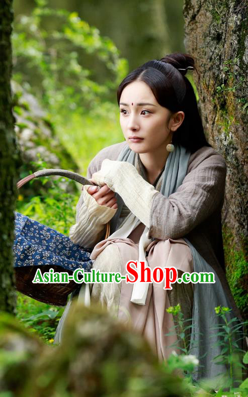 Traditional Chinese Ancient Fairy Costume, Elegant Hanfu Young Lady Dress, China Han Dynasty Countrywoman Tailing Clothing for Women