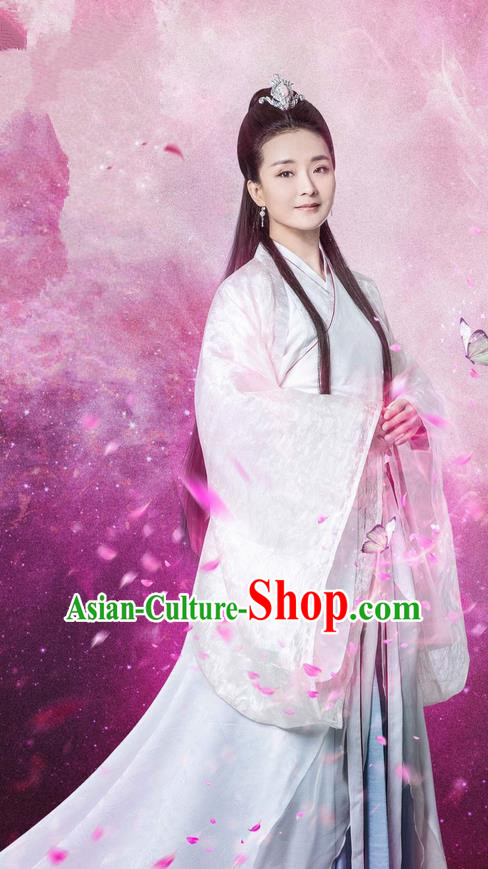Traditional Chinese Ancient Imperial Princess Costume, Chinese Teleplay Flower Shabana Flyings Sky Song Dynasty Young Lady Clothing and Headpiece Complete Set for Women