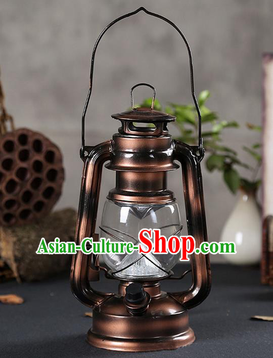 Asian Chinese Photography Film Props Traditional China Ancient Kerosene Lamp Barn Lantern