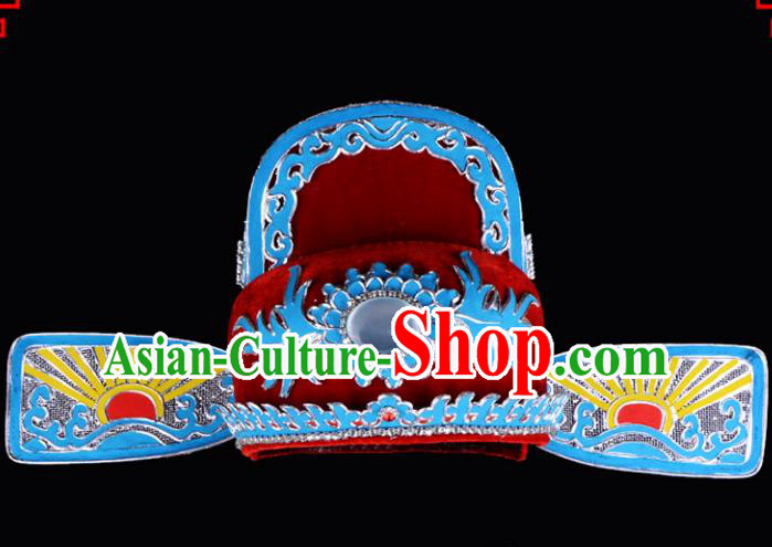 Traditional Beijing Opera Niche Hair Accessories Lang Scholar Hat, Ancient Chinese Peking Opera Young Men Headwear