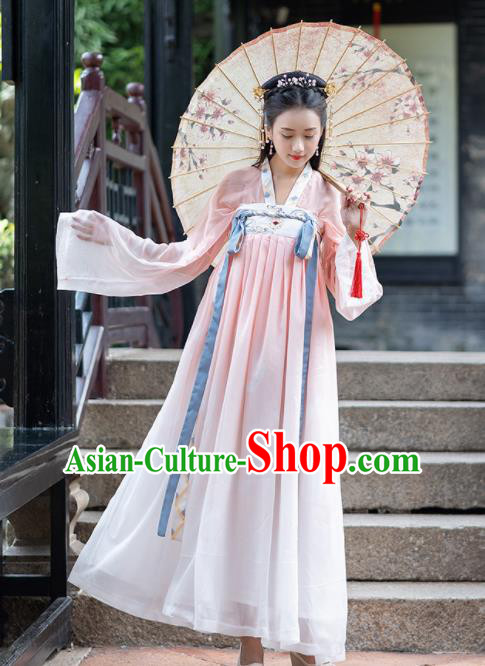 Ancient Chinese Tang Dynasty Princess Hanfu Dress Historical Costume for Women