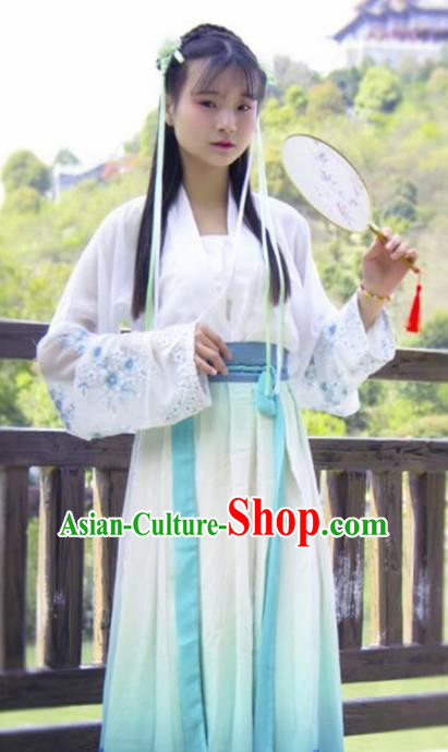 Traditional Chinese Tang Dynasty Nobility Lady Embroidered Costumes for Rich Women