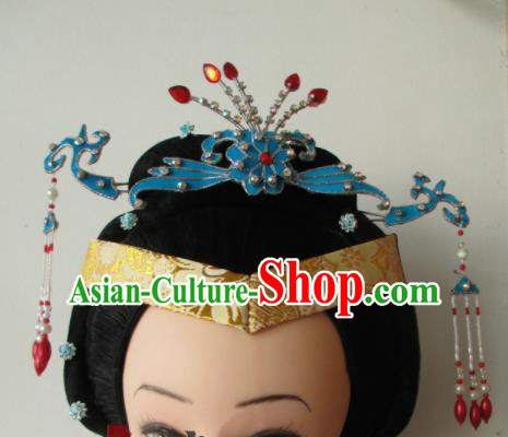 Chinese Traditional Peking Opera Hair Accessories Ancient Empress Hairpins Headwear for Adults