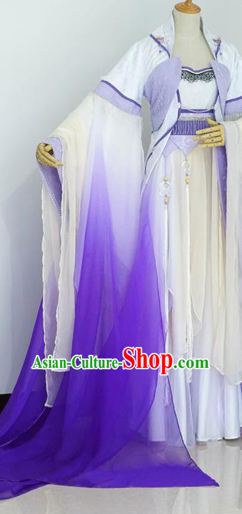 Traditional Chinese Handmade Cosplay Peri Costumes Ancient Tang Dynasty Imperial Consort Hanfu Dress for Women
