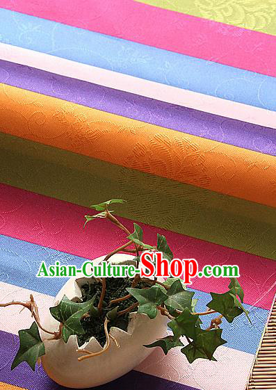 Asian Traditional Colorful Drapery Korean Hanbok Brocade Fabric Silk Fabric Material