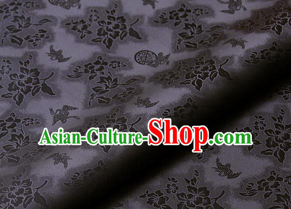 Asian Traditional Classical Peony Pattern Palace Drapery Korean Hanbok Brocade Satin Fabric
