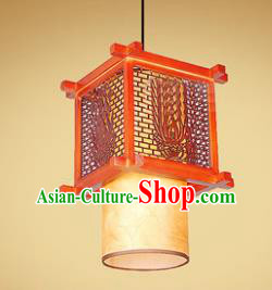 Traditional Chinese Handmade Palace Lantern New Year Wood Hanging Lanterns Ancient Lamp