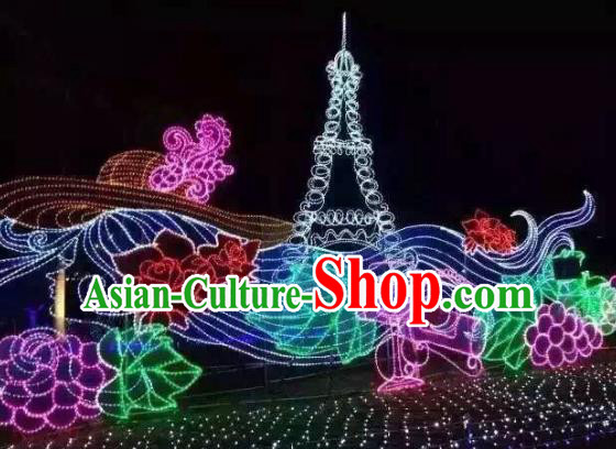 Traditional Tower Light Show Decorations Lamps Stage Display Lamplight LED Lanterns