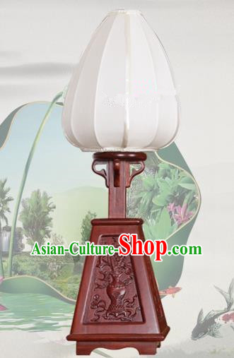 Handmade Traditional Chinese Lantern Desk Lamp White Silk Lanern New Year Lantern