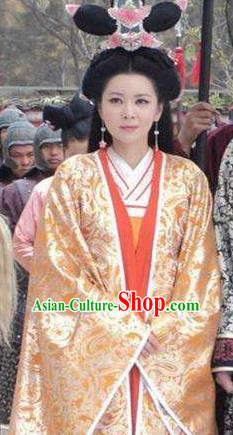 Chinese Ancient Sui Dynasty Empress Dugu Dress Queen Wenxian Historical Costume for Women