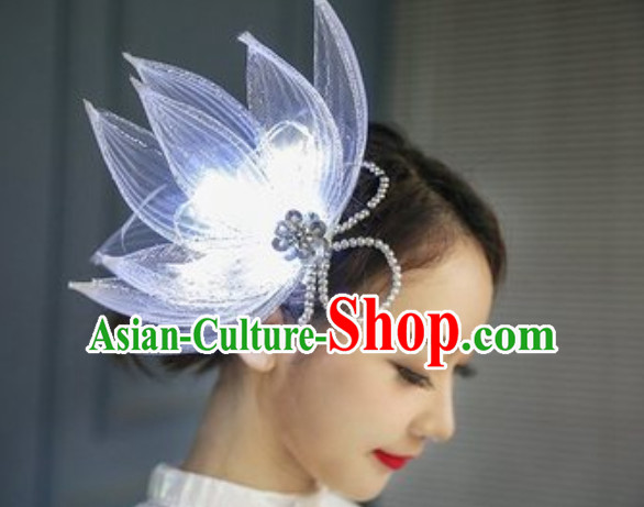 LED Lights Hair Accessories Heapieces