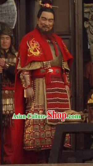 Chinese Ancient Eastern Han Dynasty Prime Minister Cao Cao Historical Costume for Men