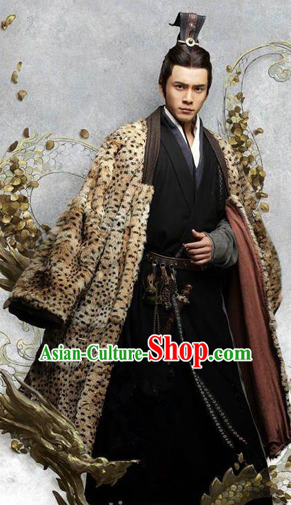 Chinese Ancient Eastern Han Dynasty Politician Military Counsellor Sima Yi Historical Costume for Men