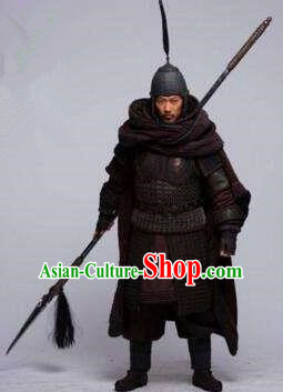 Ancient Chinese Three Kingdoms Period General Military officers Historical Costume for Men