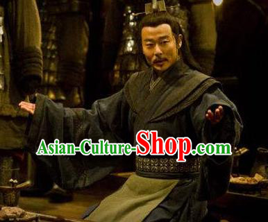 Ancient Chinese Han Dynasty Military Counsellor Zhang Liang Historical Costume for Men