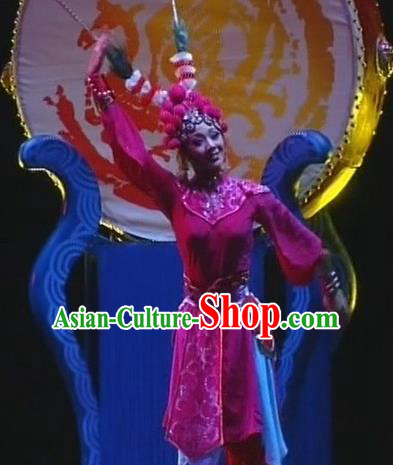 Traditional Chinese Beijing Opera Classical Dance Costume, China Stage Performance Dress Clothing for Women