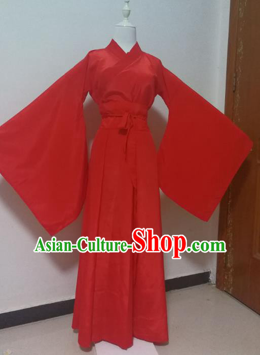 Chinese Traditional Dance Hanfu Dress Ancient Princess Wedding Costume for Women