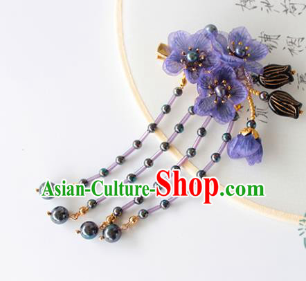 Chinese Ancient Handmade Tulipa Hair Claw Hair Accessories Hanfu Hairpins for Women
