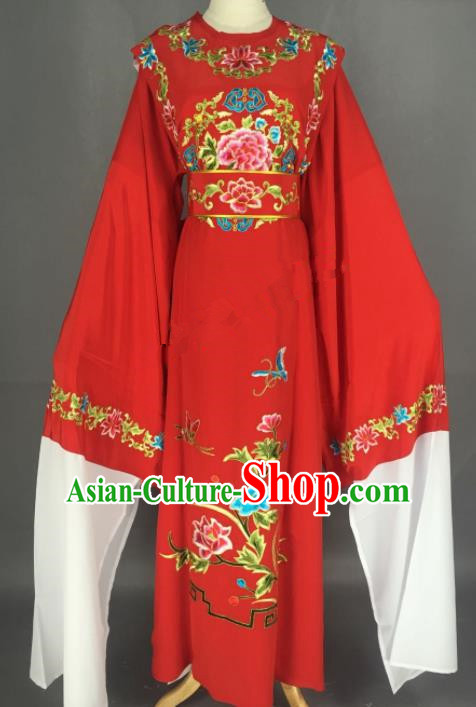 Chinese Beijing Opera A Dream in Red Mansions Jia Baoyu Red Clothing Traditional Peking Opera Niche Costume for Adults