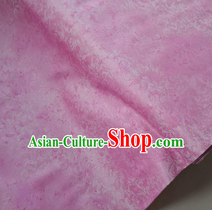 Traditional Chinese Classical Pattern Deep Pink Brocade Fabric Ancient Hanfu Cheongsam Silk Cloth