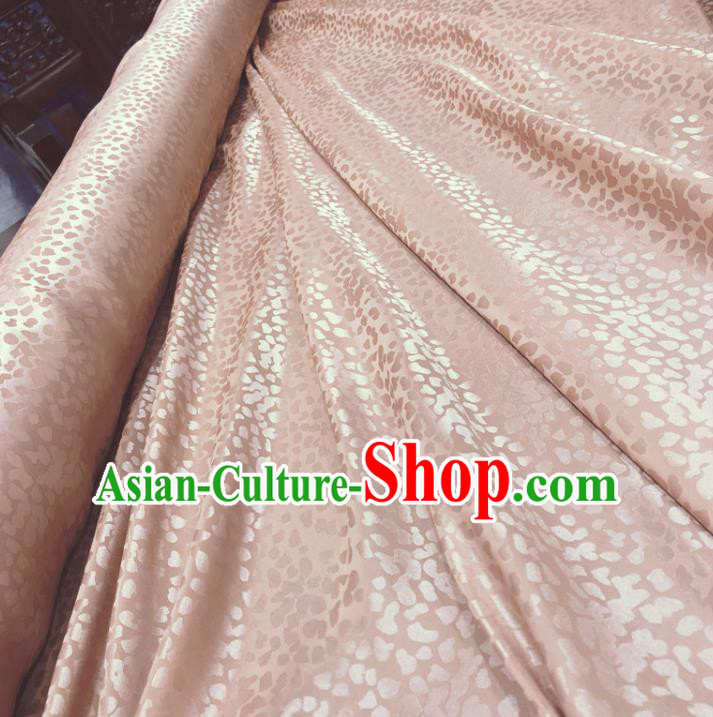 Chinese Classical Pattern Pink Silk Fabric Traditional Ancient Hanfu Dress Brocade Cloth