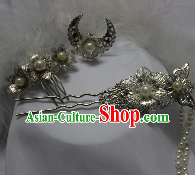 Traditional Chinese Cosplay Princess Hairpins Ancient Female Swordsman Hair Accessories for Women