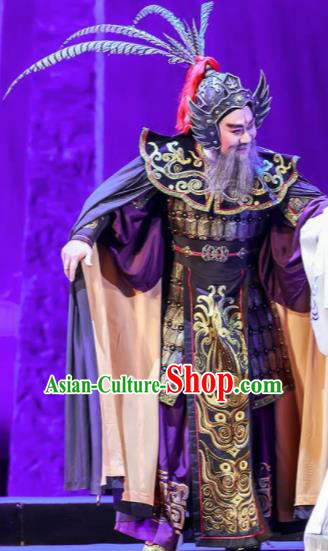 Chinese Shaoxing Opera Bronze Swallow Terrace General Clothing Stage Performance Dance Costume for Men
