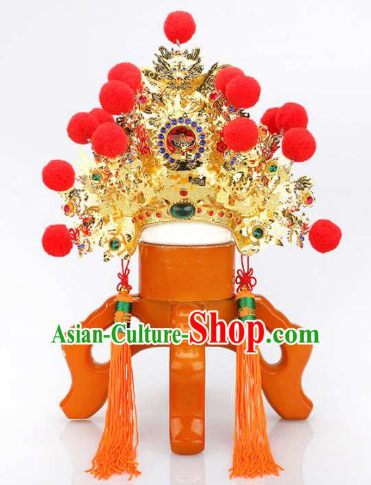 Chinese Traditional Religious Hair Accessories Feng Shui Taoism God Head Coronet